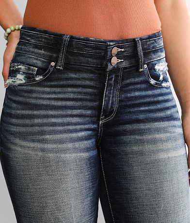 BKE Payton Mid-Rise Flare Stretch Jean misc detail 1 view