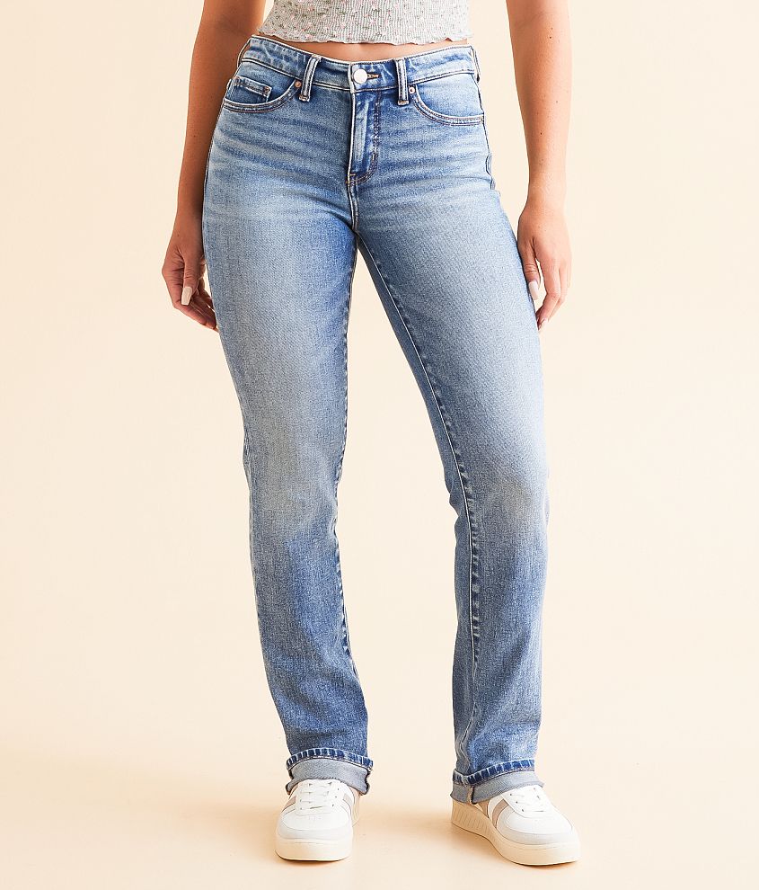 BKE Payton Straight Cuffed Stretch Jean front view