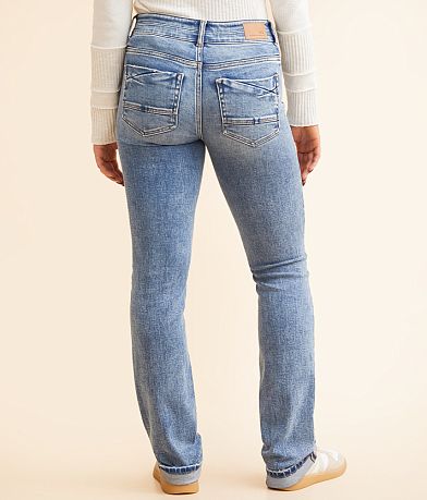BKE Payton Straight Stretch Cuffed Jean BACK