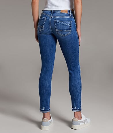 BKE Stella Ankle Skinny Stretch Cuffed Jean BACK