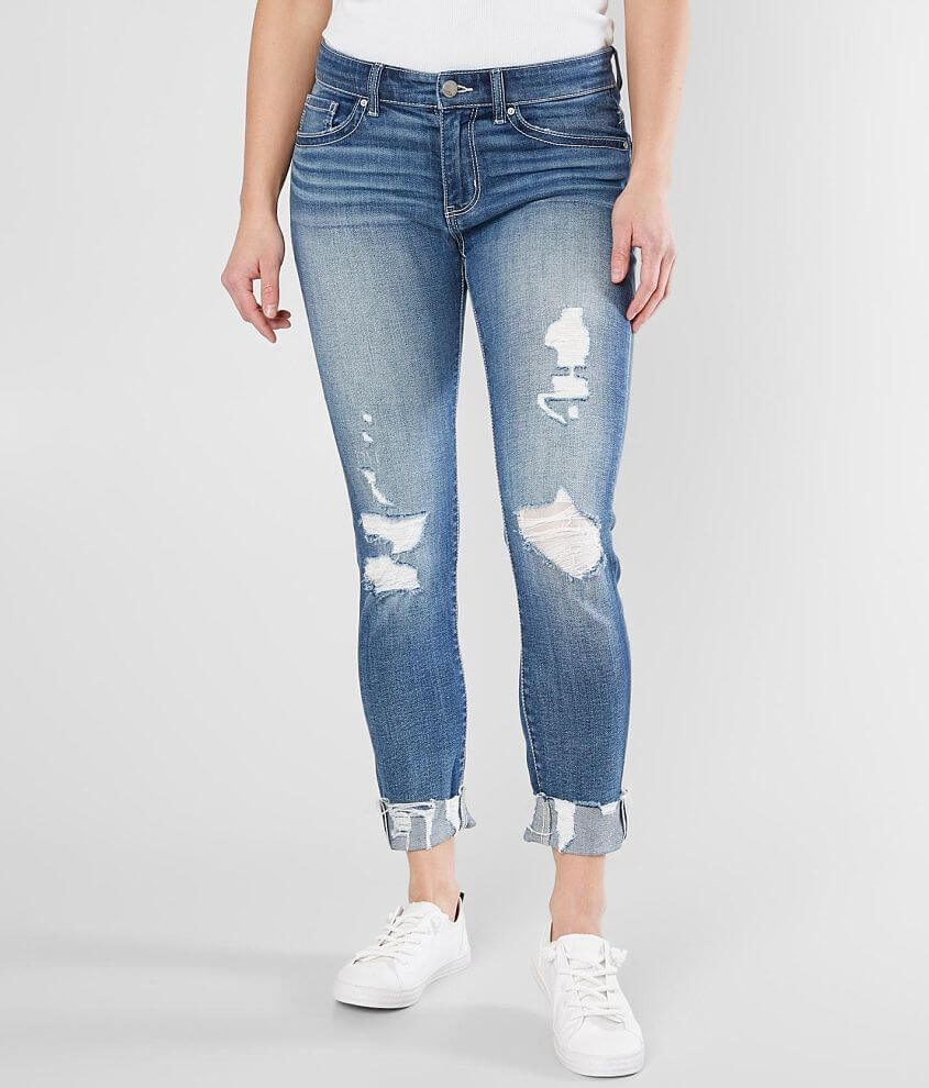 BKE Payton Ankle Skinny Stretch Cuffed Jean front view