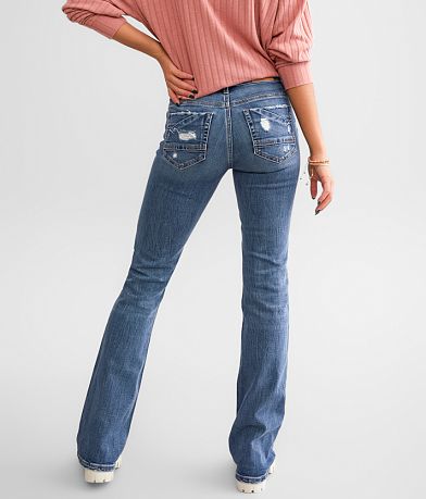 BKE Stella Mid-Rise Tailored Boot Stretch Jean BACK