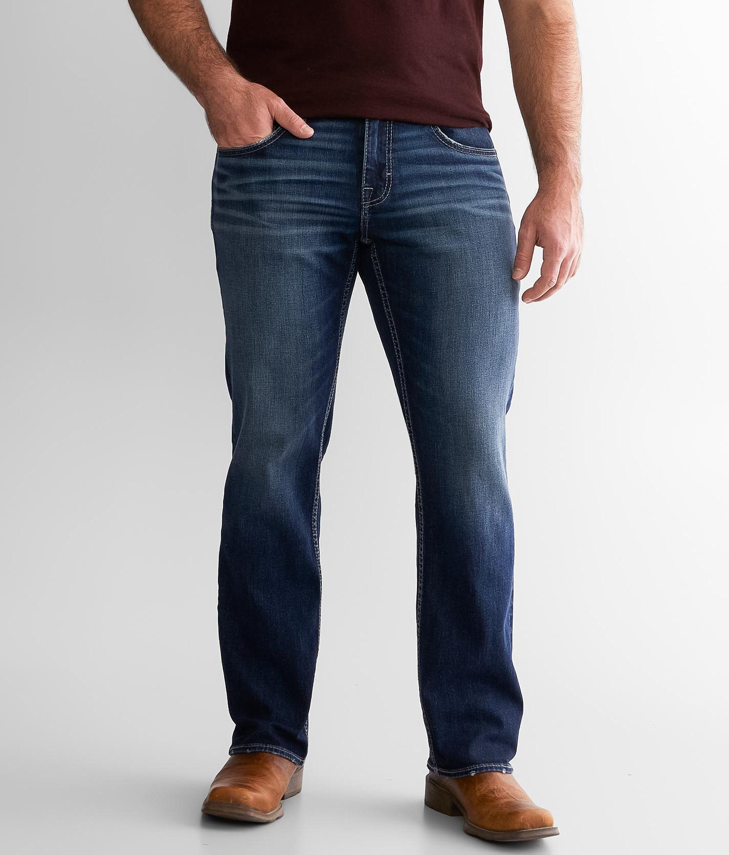 mens bootcut buckle jeans