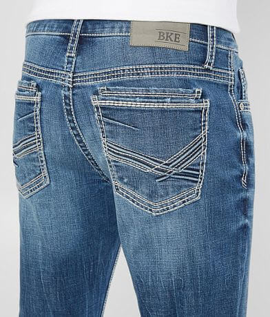 BKE Jake Straight Stretch Jean back pocket view