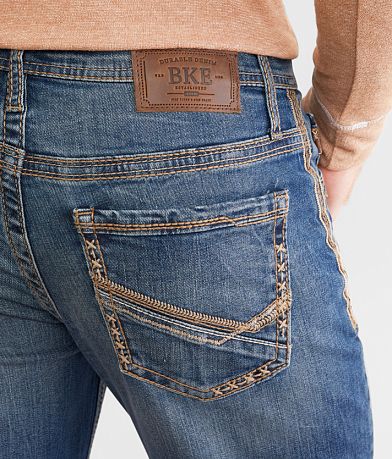 BKE Jake Straight Stretch Jean back pocket view