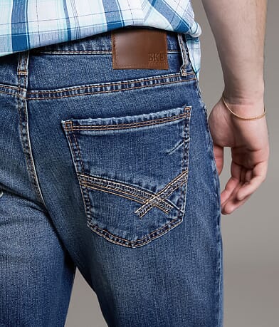BKE Jake Straight Stretch Jean back pocket view