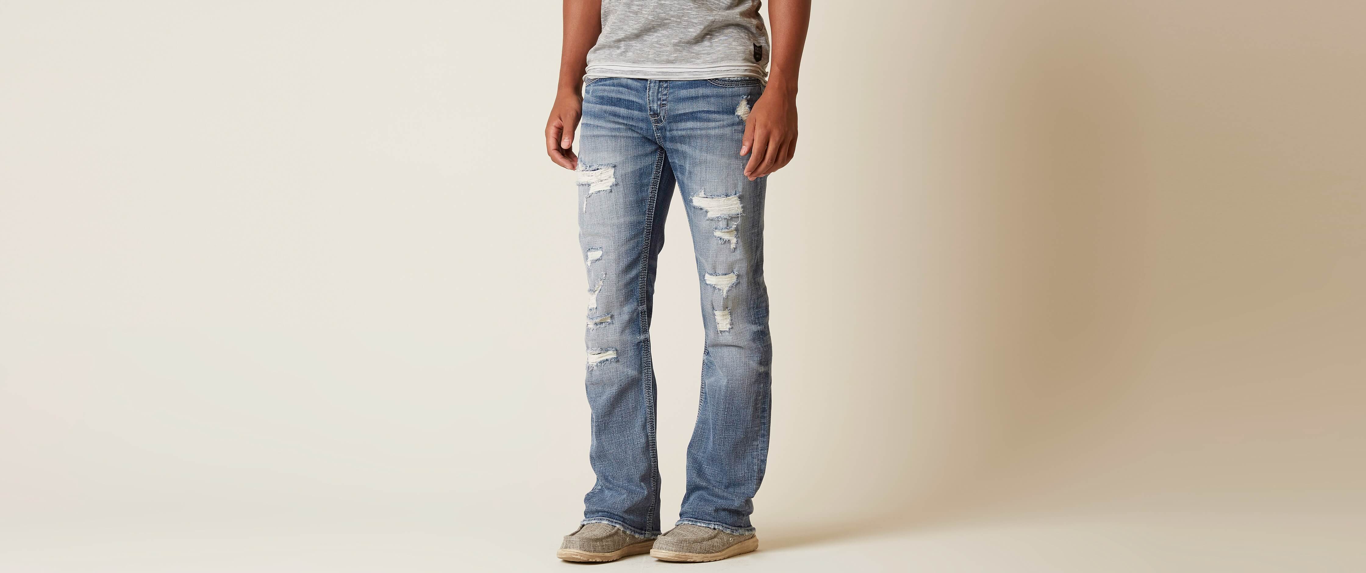 buckle bootcut jeans