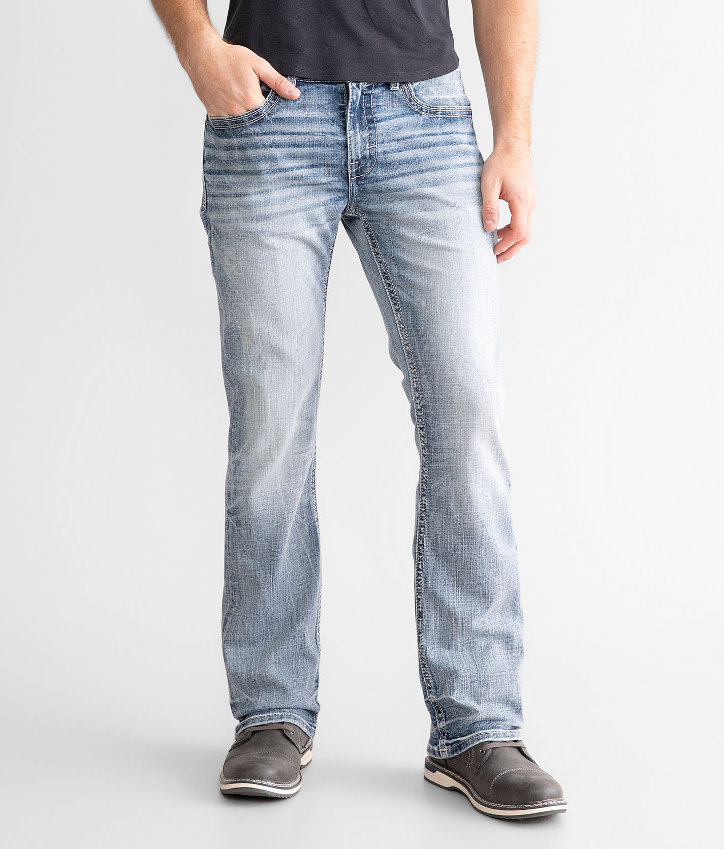 【AAKE】FOLD BUCKLE DENIM BKE Buckle Tyler Straight Men's Denim Jeans ABM4212 Size 33