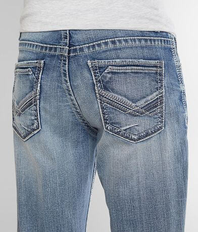 BKE Tyler Straight Stretch Jean back pocket view