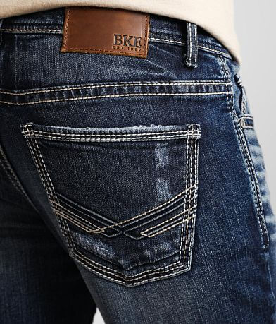 BKE Alec Straight Stretch Jean back pocket view