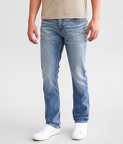 Rigid Tapered Fit Ripped Jeans