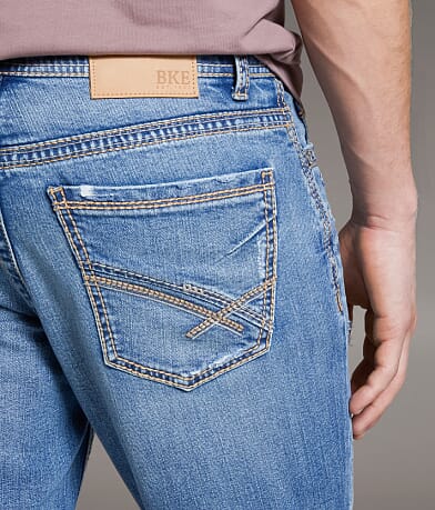 BKE Alec Straight Stretch Jean back pocket view