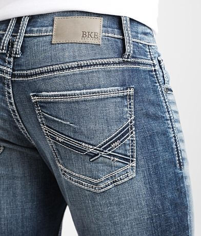 BKE Jake Straight Stretch Jean back pocket view