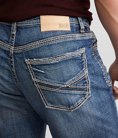 BKE Tyler Boot Stretch Jean back pocket view