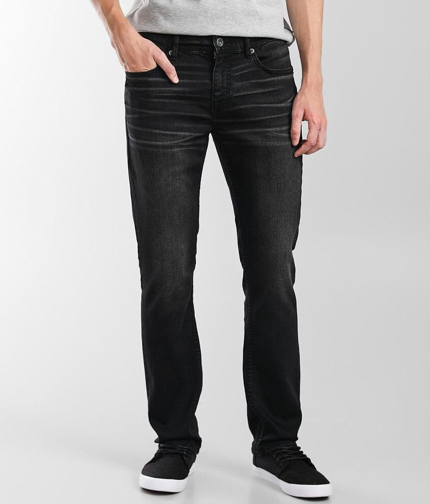 BKE Alec Straight Stretch Jean - Men's Jeans in Washed Black | Buckle