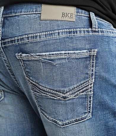 BKE Jake Straight Stretch Jean back pocket view