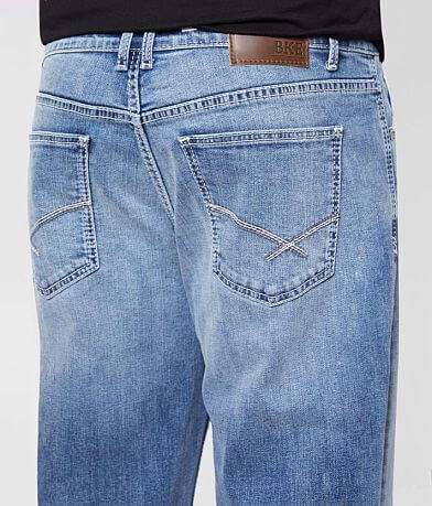 BKE Seth Straight Stretch Jean - Big &amp; Tall back pocket view