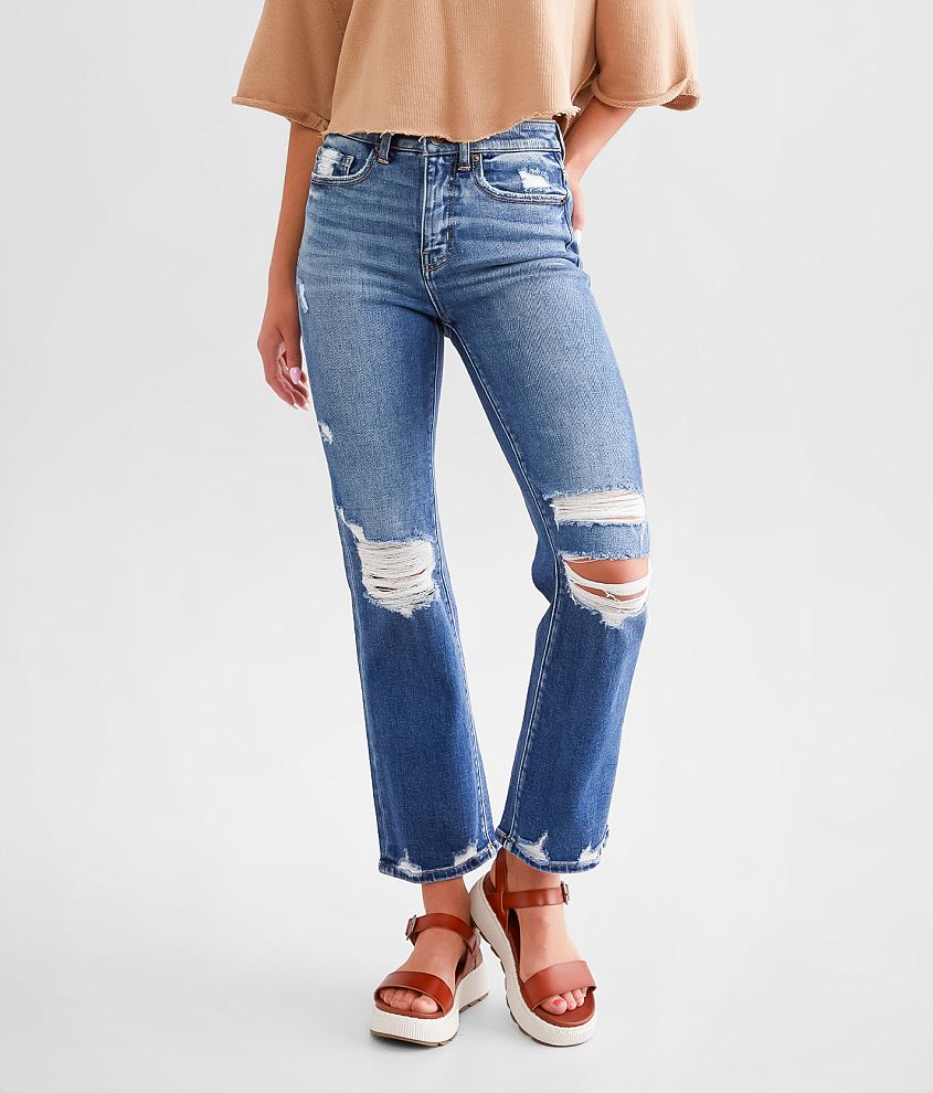 BKE Billie Cropped Straight Stretch Jean front view