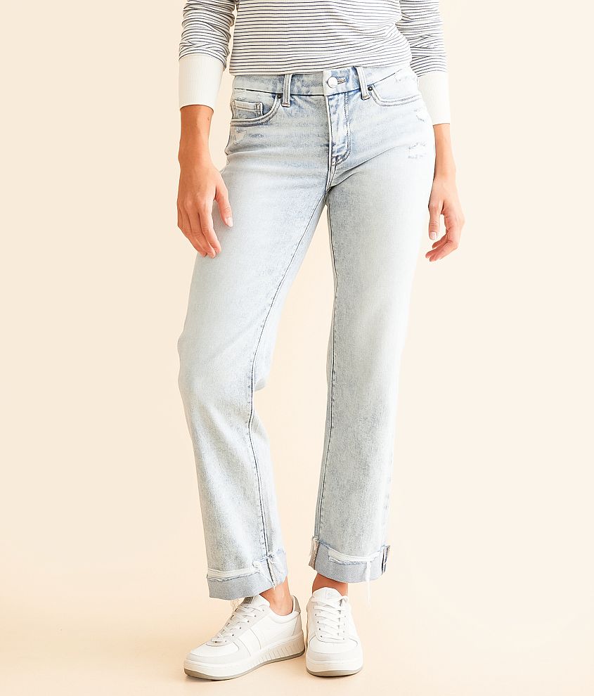 BKE Payton Cropped Straight Stretch Jean front view