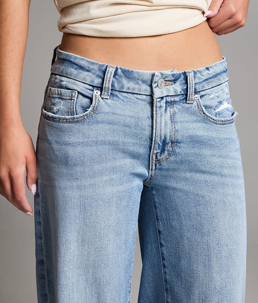 Taylor Low Slung Wide Leg Stretch Jean