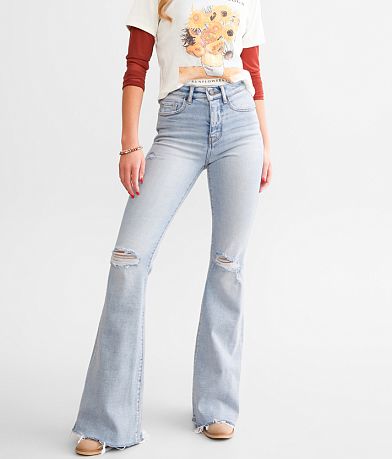 Pantete Womens High Waisted Bell Bottom Jeans Denim High Rise Flare Jean  Pants with Wide Leg and Belt : : Clothing, Shoes & Accessories