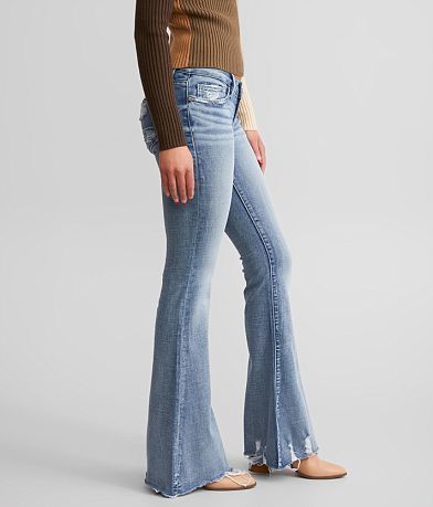 BKE Stella Super Flare Stretch Jean full left side view