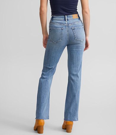 BKE Billie Cropped Straight Stretch Jean BACK