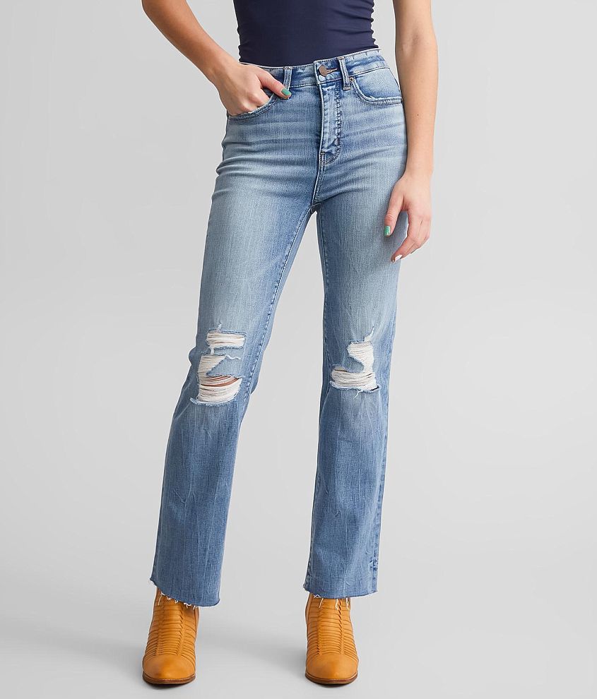 Cropped straight jeans