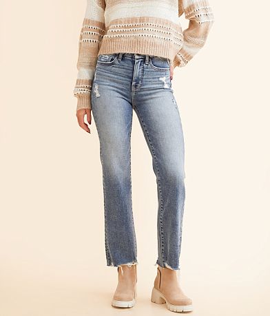 BKE Billie Cropped Straight Stretch Jean front view