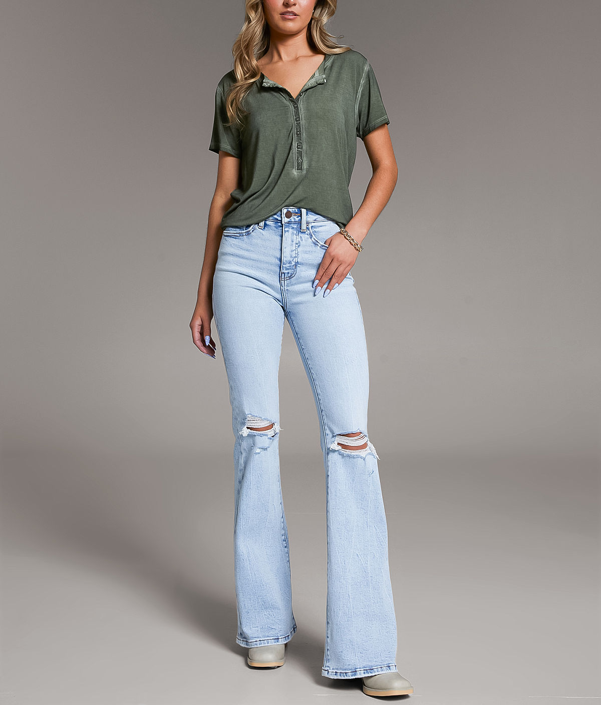 BKE Billie Flare Stretch Jean — Rainer 9 by Buckle