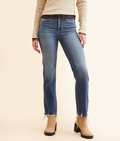 BKE Billie Cropped Straight Stretch Jean front view