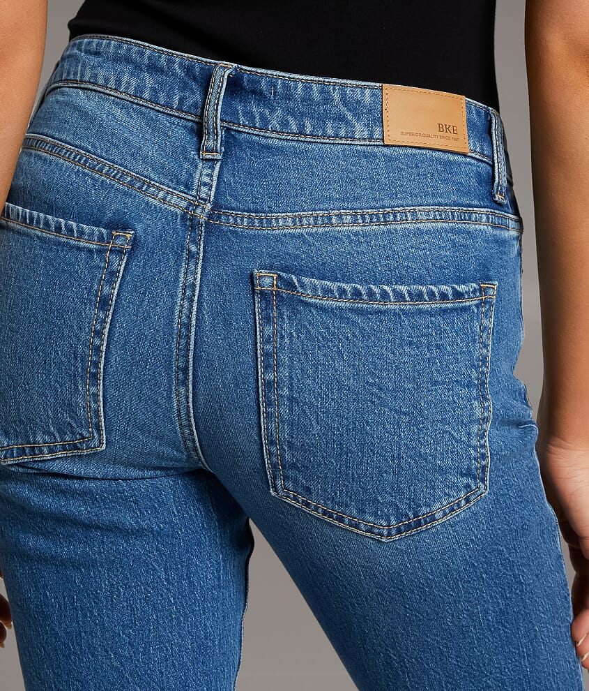 Payton Cropped Straight Stretch Cuffed Jean