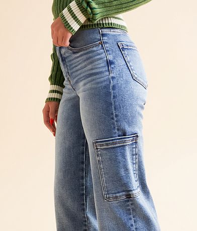 BKE Billie Cargo Wide Leg Stretch Jean misc detail 1 view