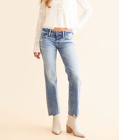 BKE Stella Cropped Straight Stretch Jean front view