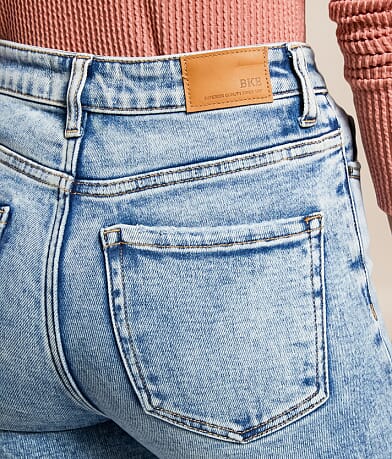 BKE Billie Cropped Straight Stretch Jean back pocket view