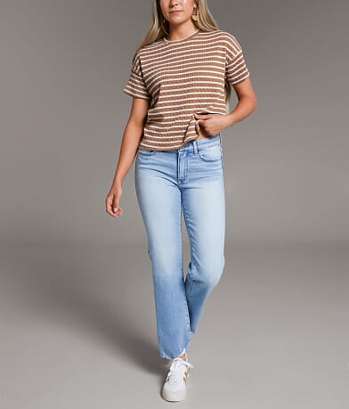 BKE Payton Cropped Straight Stretch Jean front view