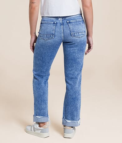 BKE Gabby Cropped Straight Stretch Jean BACK