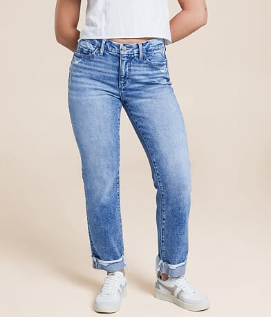 BKE Gabby Cropped Straight Stretch Jean front view