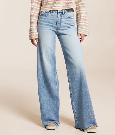 BKE Billie Ultra Wide Leg Jean front view