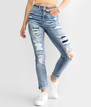 Billie Ankle Straight Stretch Cuffed Jean