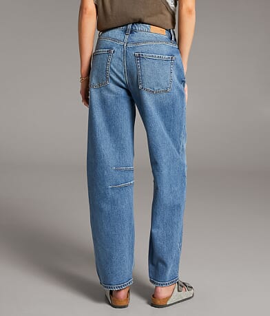 BKE Taylor Low Slung Horseshoe Stretch Jean back view