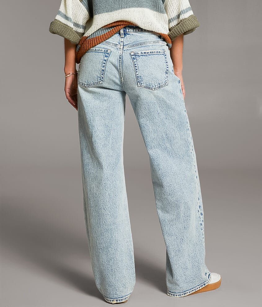 Taylor Low Slung Baggy Wide Leg Stretch Jean - thumbnail 4