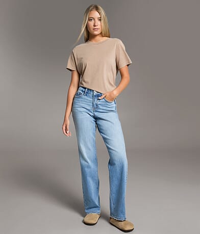 BKE Gabby Classic Straight Stretch Jean front view
