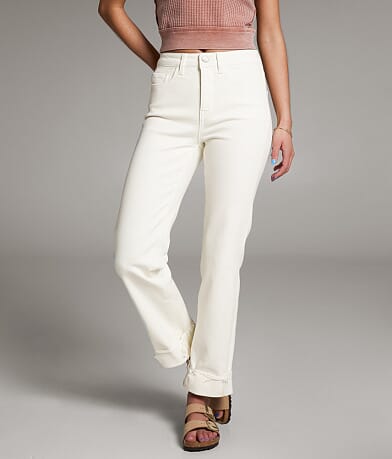 BKE Billie Cropped Straight Stretch Jean front view