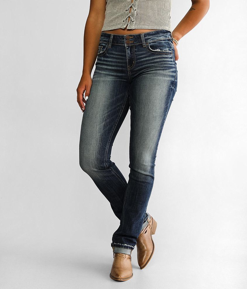 BKE Victoria Straight Stretch Cuffed Jean front view