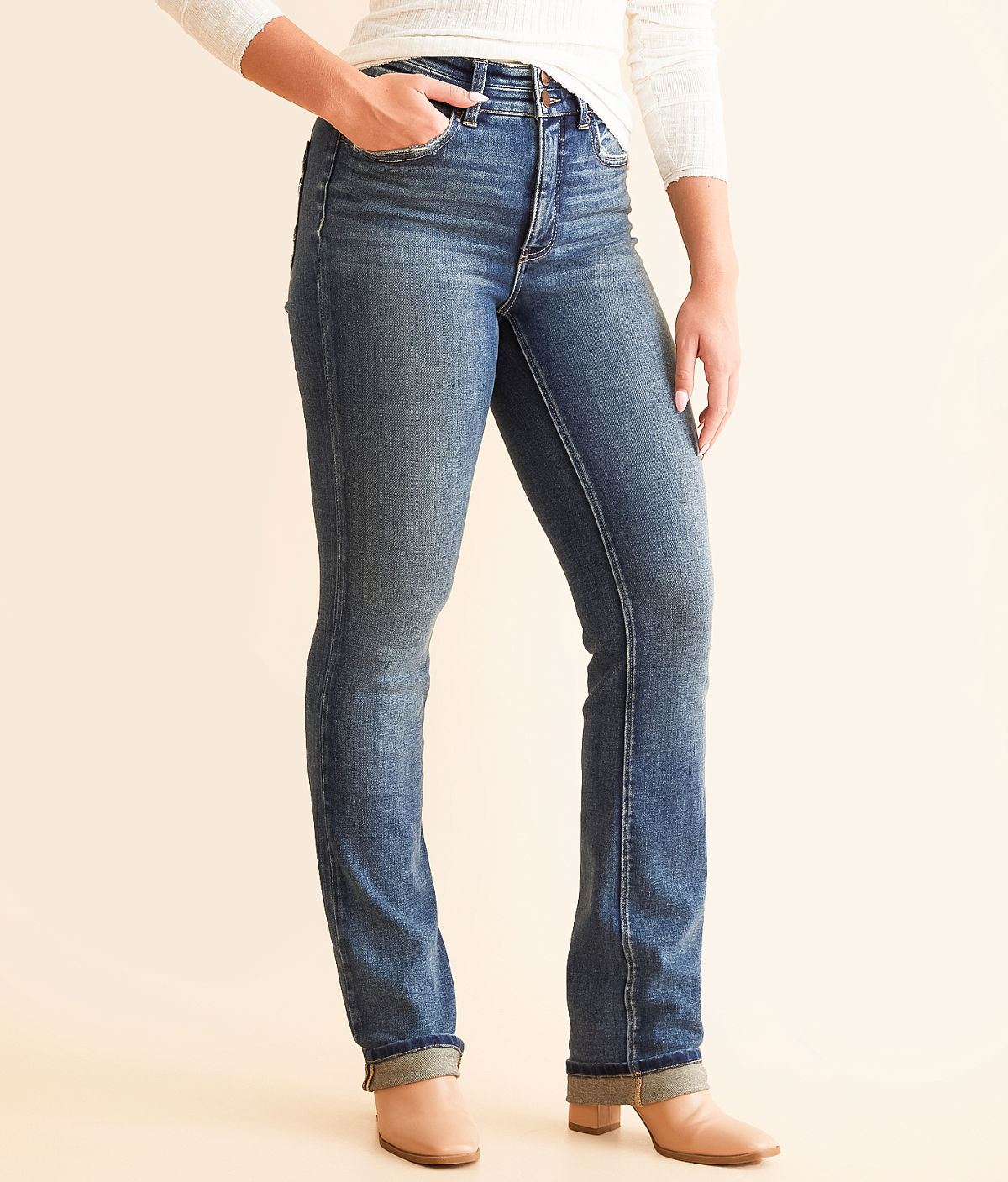 BKE Parker Straight Stretch Cuffed Jean — Ambrose 2 by Buckle