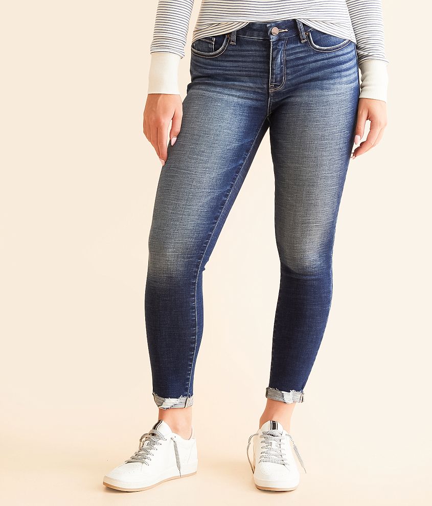 BKE Monroe Ankle Skinny Stretch Cuffed Jean front view