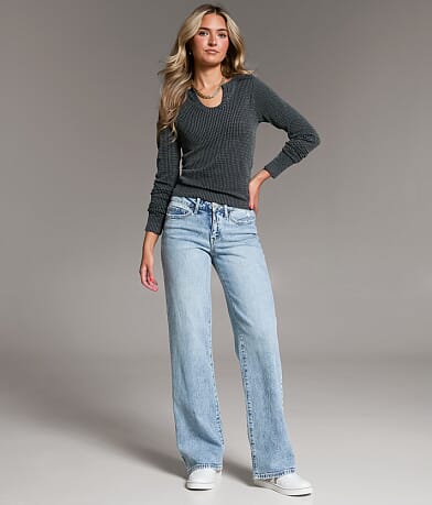 BKE Andi Wide Leg Stretch Jean front view