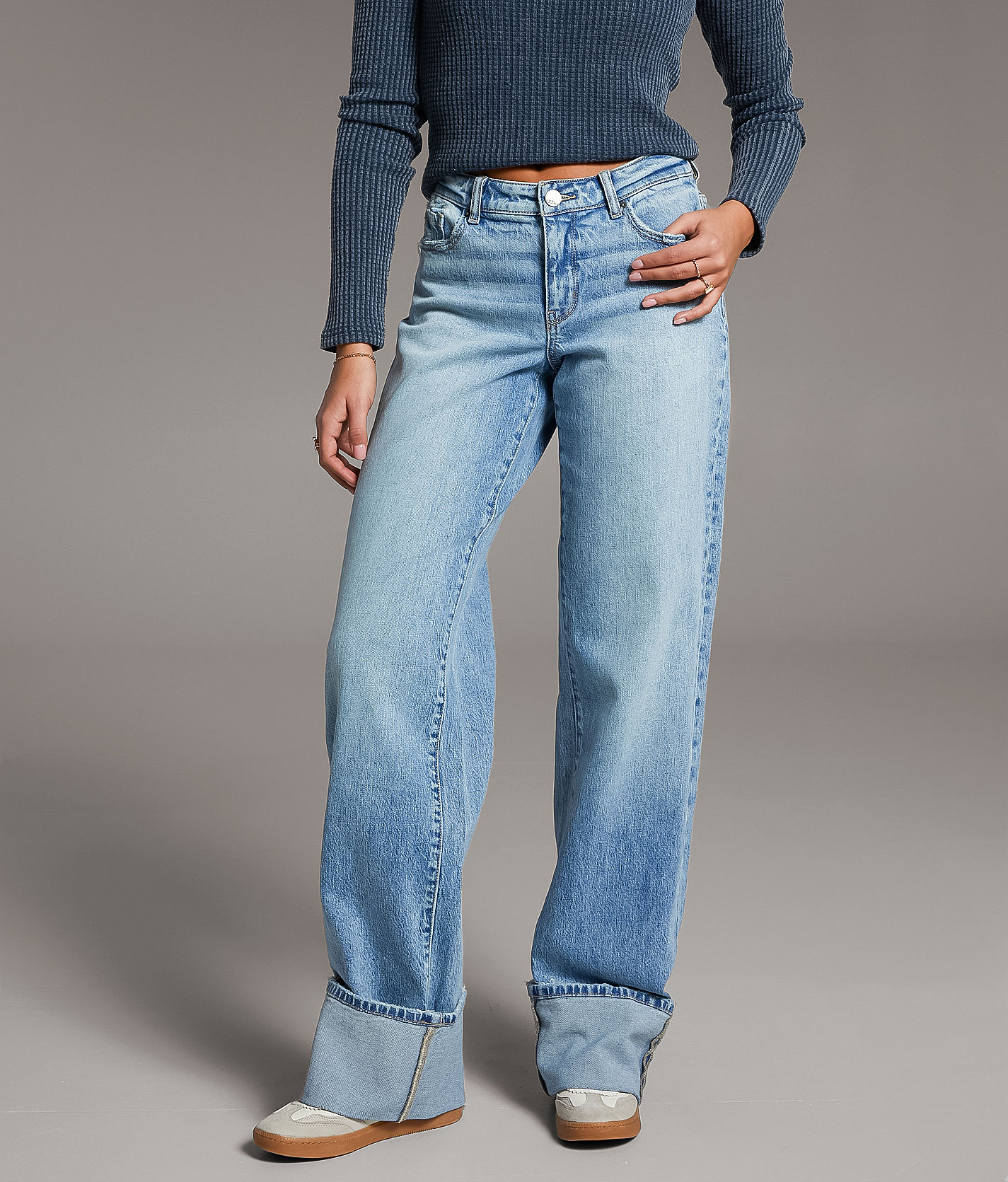 洋書 The Pantagruel Syndrome EMBRYO Metallic Devil Horned Wide-Leg Paneled Pants Blue