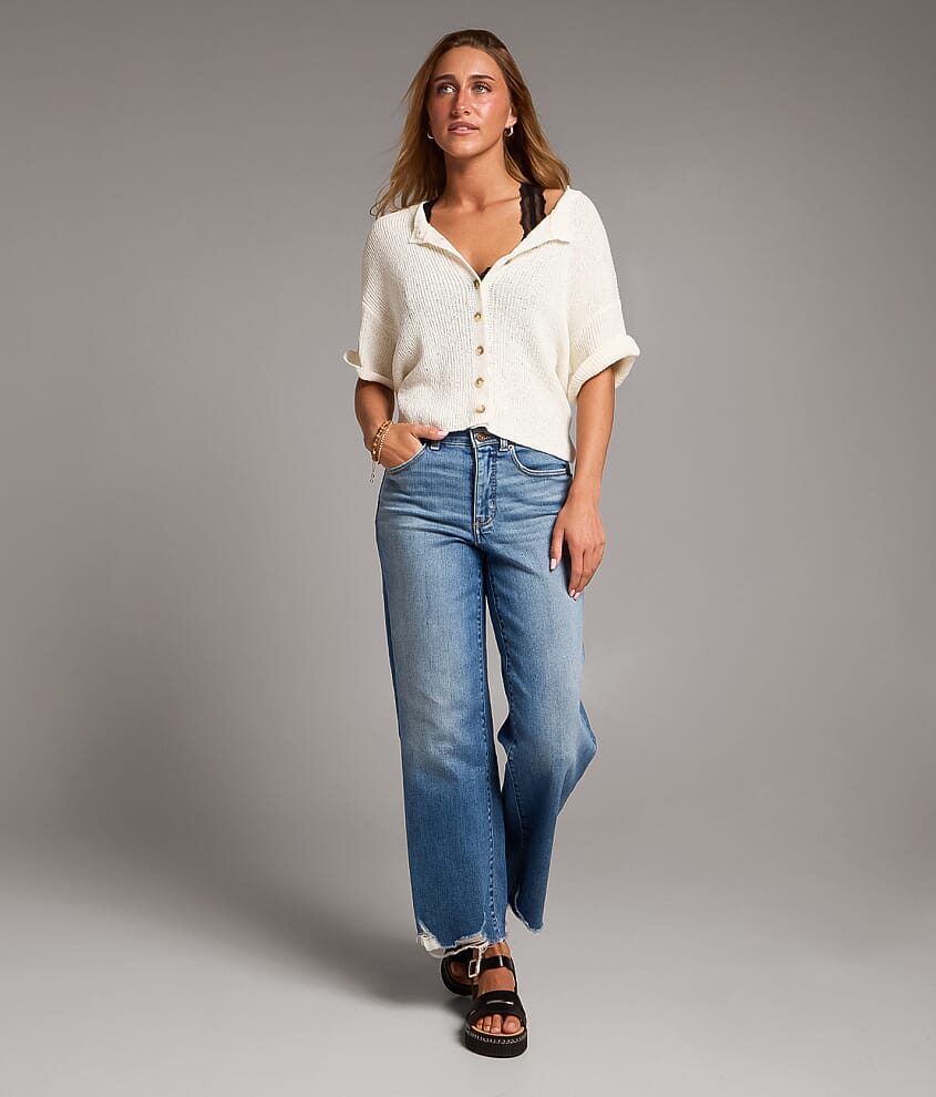 Parker Cropped Wide Leg Stretch Jean